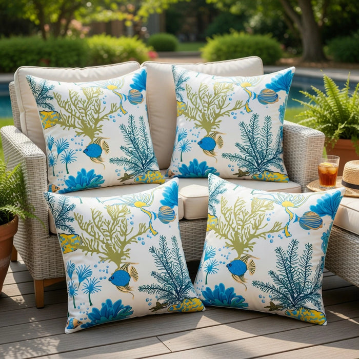 Water-Resistant Floral Scatter Cushions Outdoor Garden & Patio Furniture Pillows