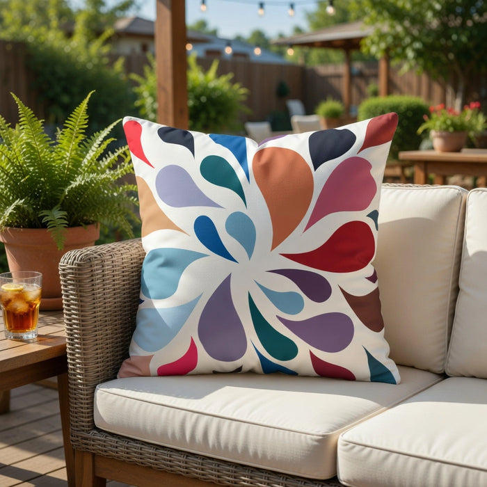 Water-Resistant Floral Scatter Cushions Outdoor Garden & Patio Furniture Pillows