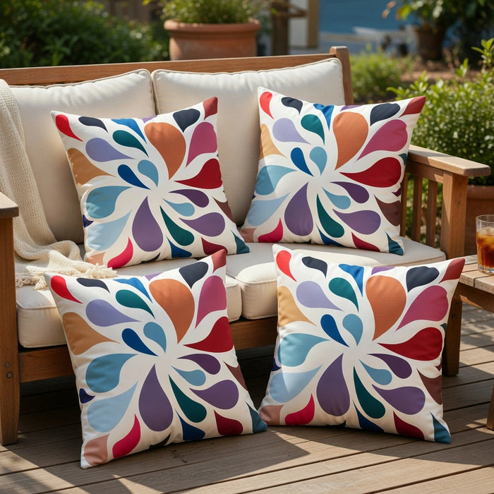 Water-Resistant Floral Scatter Cushions Outdoor Garden & Patio Furniture Pillows