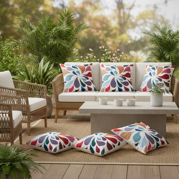 Water-Resistant Floral Scatter Cushions Outdoor Garden & Patio Furniture Pillows