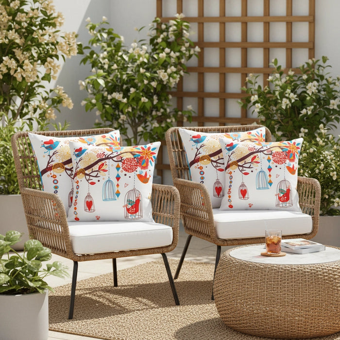 Water-Resistant Floral Scatter Cushions Outdoor Garden & Patio Furniture Pillows