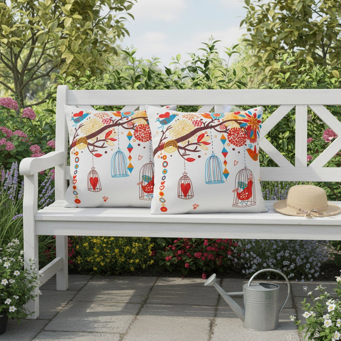 Water-Resistant Floral Scatter Cushions Outdoor Garden & Patio Furniture Pillows