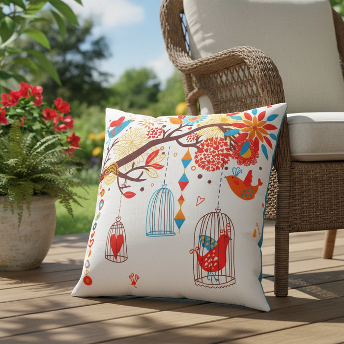 Water-Resistant Floral Scatter Cushions Outdoor Garden & Patio Furniture Pillows