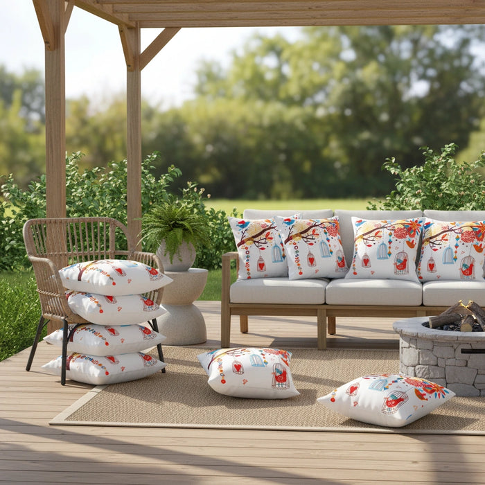 Water-Resistant Floral Scatter Cushions Outdoor Garden & Patio Furniture Pillows
