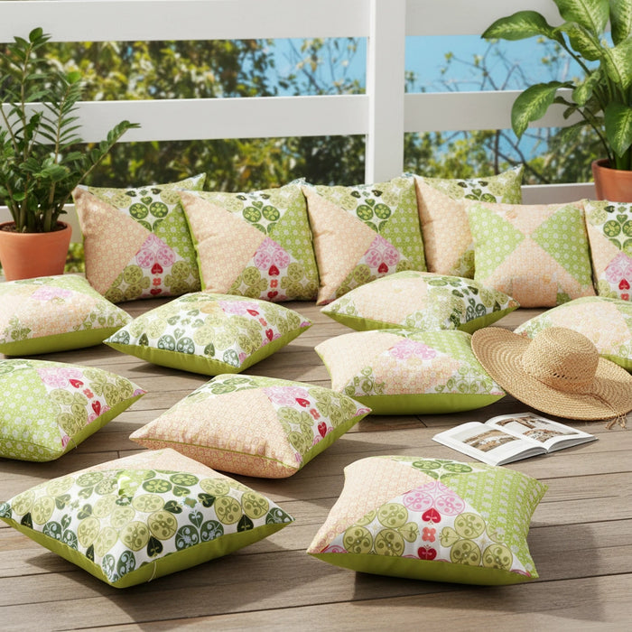 Water-Resistant Floral Scatter Cushions Outdoor Garden & Patio Furniture Pillows