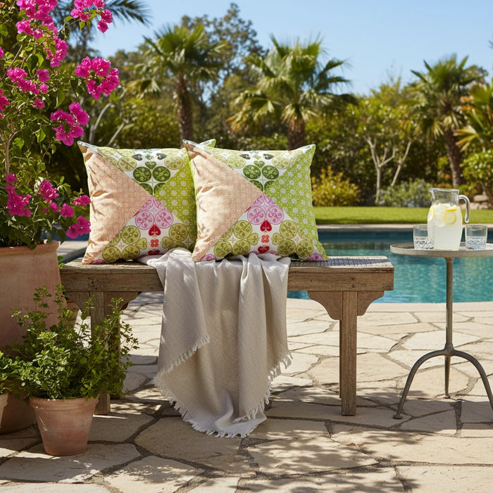 Water-Resistant Floral Scatter Cushions Outdoor Garden & Patio Furniture Pillows