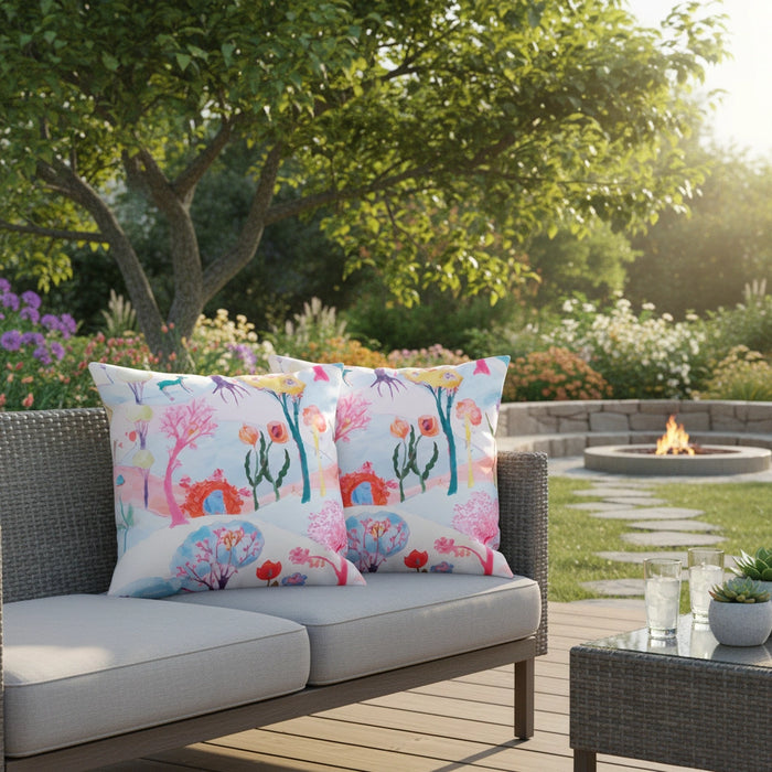 Water-Resistant Floral Scatter Cushions Outdoor Garden & Patio Furniture Pillows