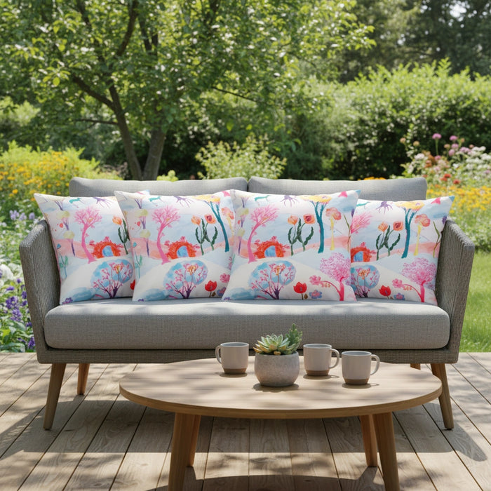 Water-Resistant Floral Scatter Cushions Outdoor Garden & Patio Furniture Pillows