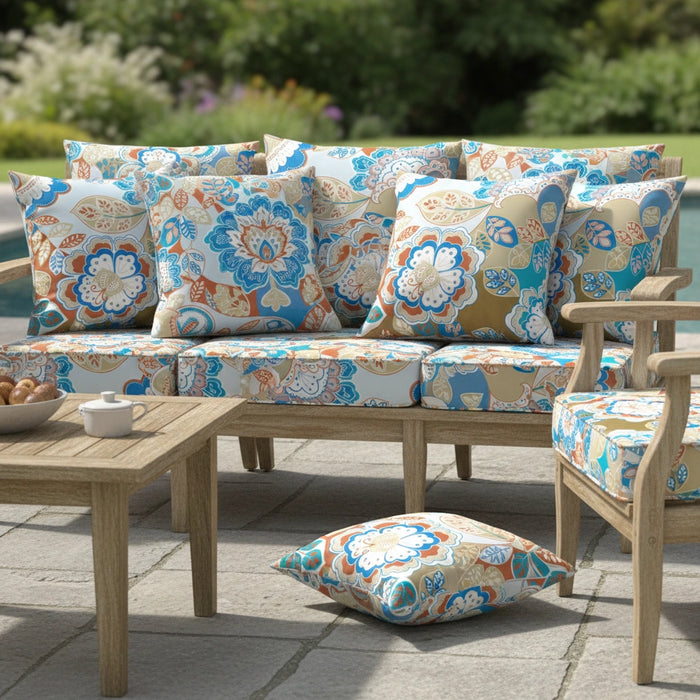 Water-Resistant Floral Scatter Cushions Outdoor Garden & Patio Furniture Pillows