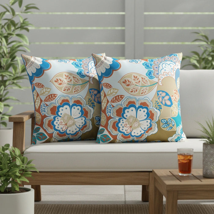Water-Resistant Floral Scatter Cushions Outdoor Garden & Patio Furniture Pillows