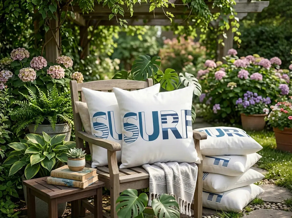 Water Resistant Outdoor Decorative Scatter Cushions Garden Printed Pillows