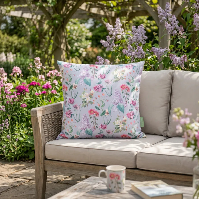 Water-Resistant Outdoor Floral Printed Scatter Cushion | Garden Decorative Pillow