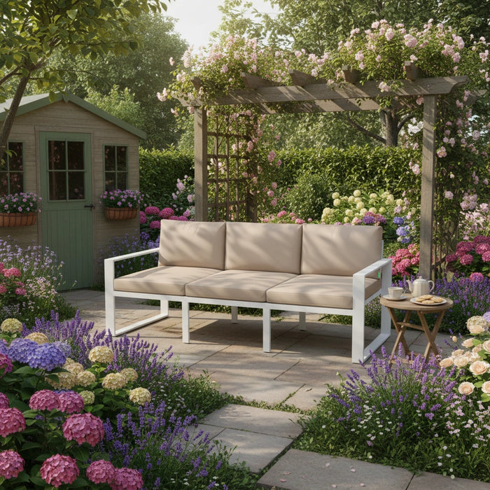 Outdoor Water-Resistant Rattan Furniture Cushions Garden California Sofa Cushion Pads Set