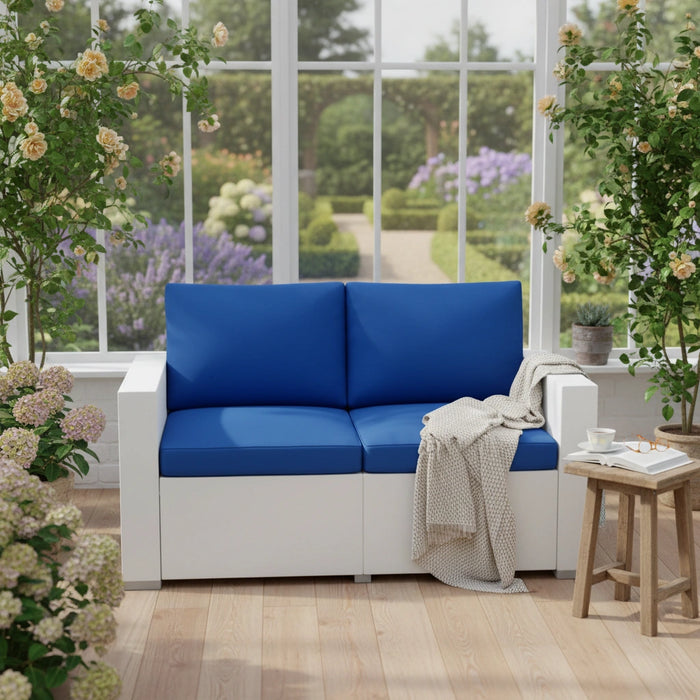 Outdoor Water-Resistant Rattan Furniture Cushions Garden California Sofa Cushion Pads Set