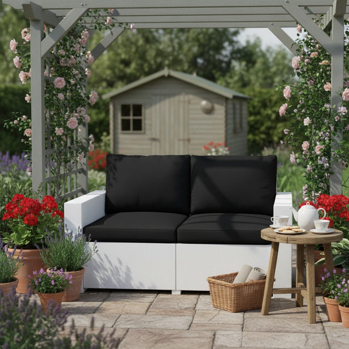 Outdoor Water-Resistant Rattan Furniture Cushions Garden California Sofa Cushion Pads Set