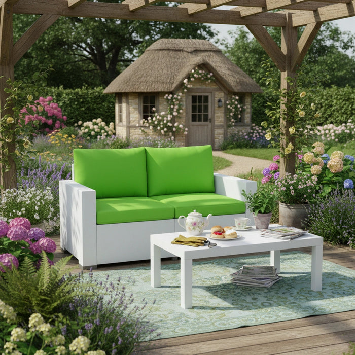 Outdoor Water-Resistant Rattan Furniture Cushions Garden California Sofa Cushion Pads Set
