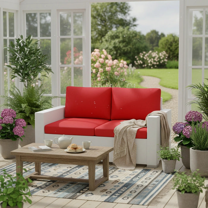 Outdoor Water-Resistant Rattan Furniture Cushions Garden California Sofa Cushion Pads Set