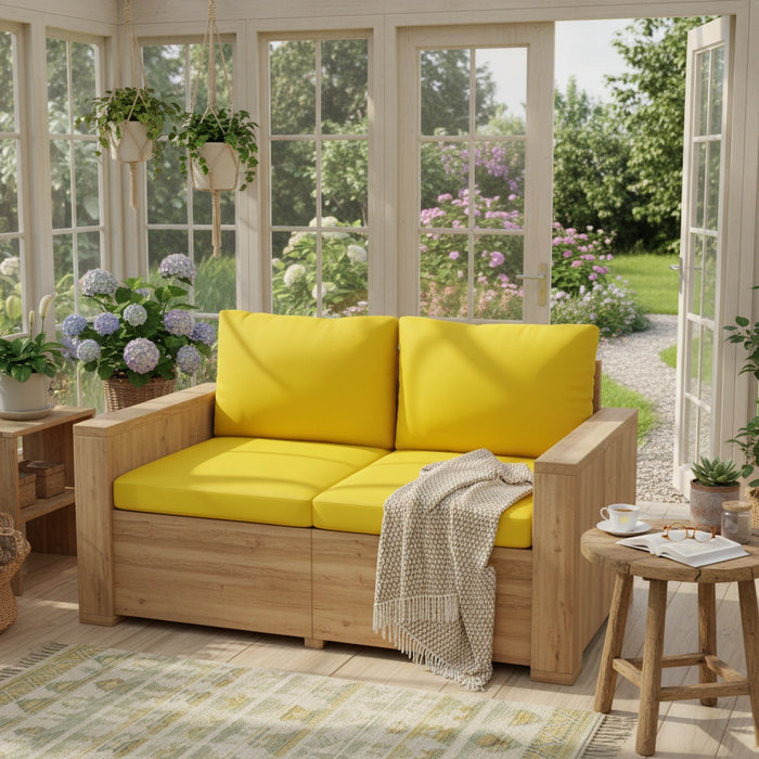 Outdoor Water-Resistant Rattan Furniture Cushions Garden California Sofa Cushion Pads Set