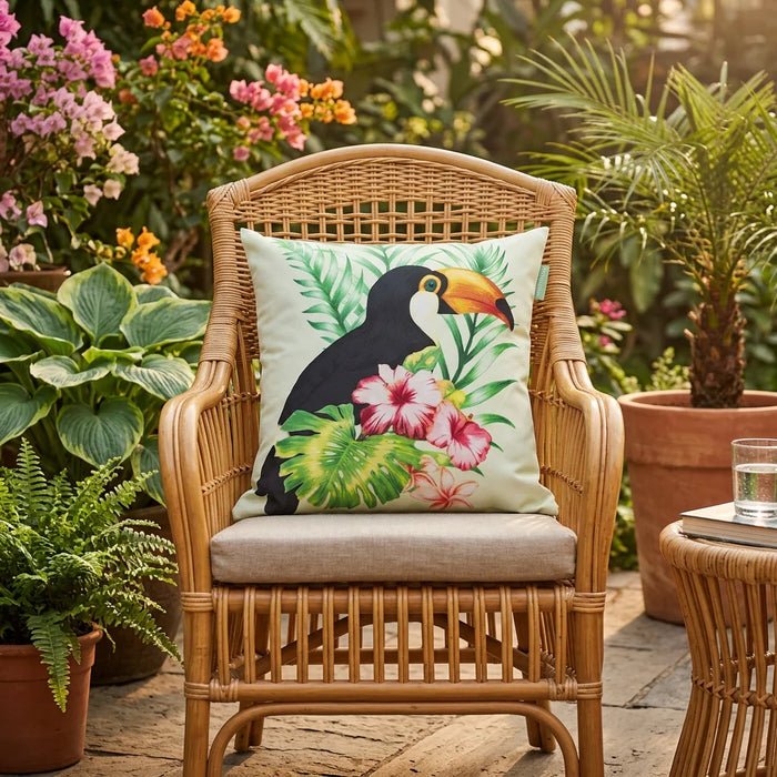 Outdoor Decorative Cushion Covers Water-Resistant Garden Cushion Cover