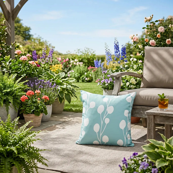 Outdoor Decorative Cushion Covers Garden Pillow Protector Water-Resistant