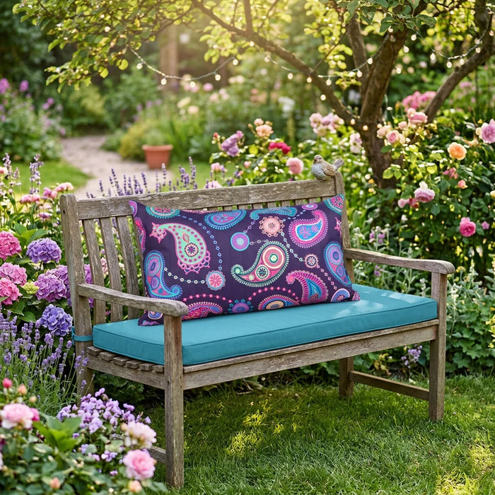 Sultan Print Outdoor Scatter Cushions Garden Decorative Square Pillows Water Resistant