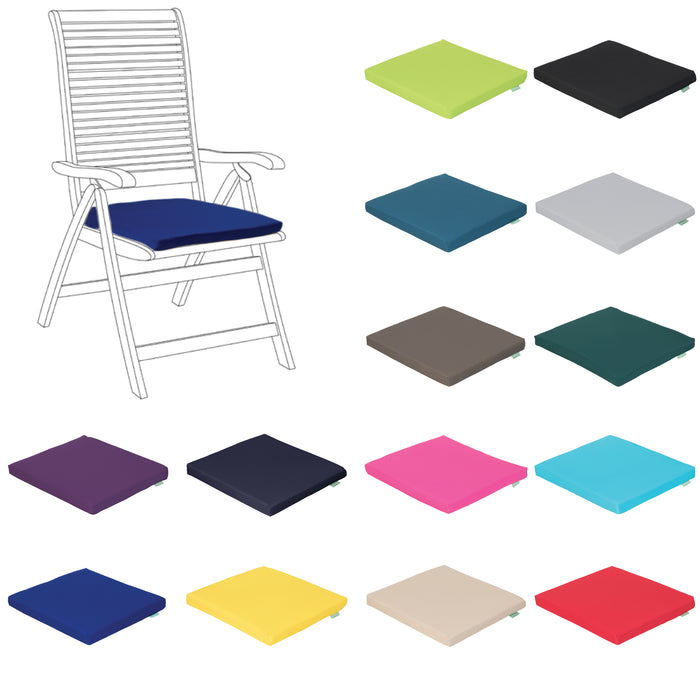 Outdoor Water-Resistant Chair Seat Pad With Ties | Outdoor Chair Cushions