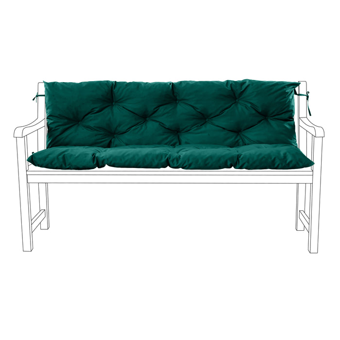 Tufted Seat & Back Bench Pad - Large "150cm x 100cm"