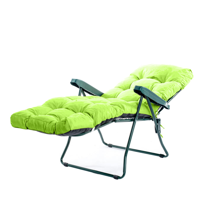 Outdoor Tufted Sun Lounger Cushions with Ties