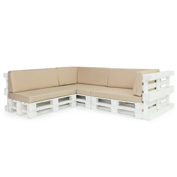 Water-Resistant Outdoor Euro Pallet Cushion 8pc Set