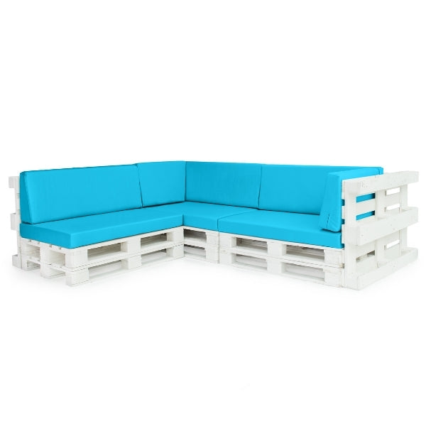 Water-Resistant Outdoor Euro Pallet Cushion 8pc Set