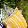 Outdoor Water-Resistant Cotton Canvas Horizon Print Scatter Cushions