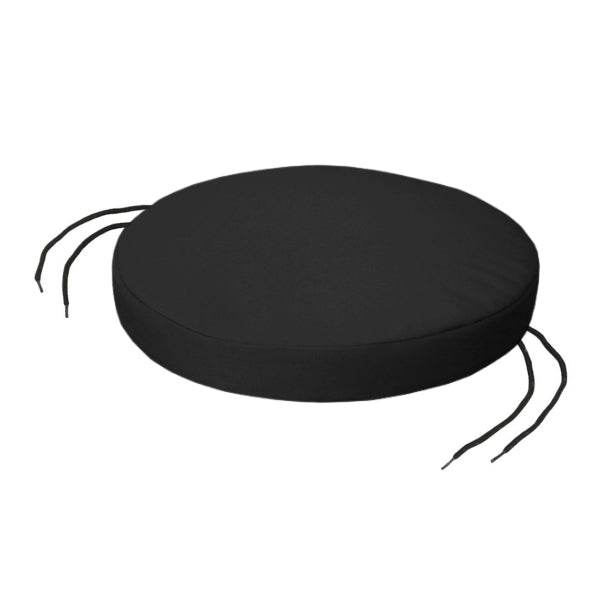 Outdoor Water-Resistant Round Chair Seat Pad with Ties