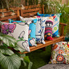 Water Resistant Funky Flower Garden Cushion