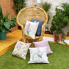 Water-Resistant Outdoor Floral Printed Scatter Cushion | Garden Decorative Pillow