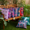 Bandana Print Outdoor Scatter Cushions Garden Decorative Square Pillows Water Resistant