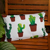 Cacti Lumbar Garden Cushion for Outdoor Decorative Pillows Water Resistant