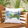 Printed Outdoor Scatter Cushions Square Garden Decorative Pillows Water Resistant
