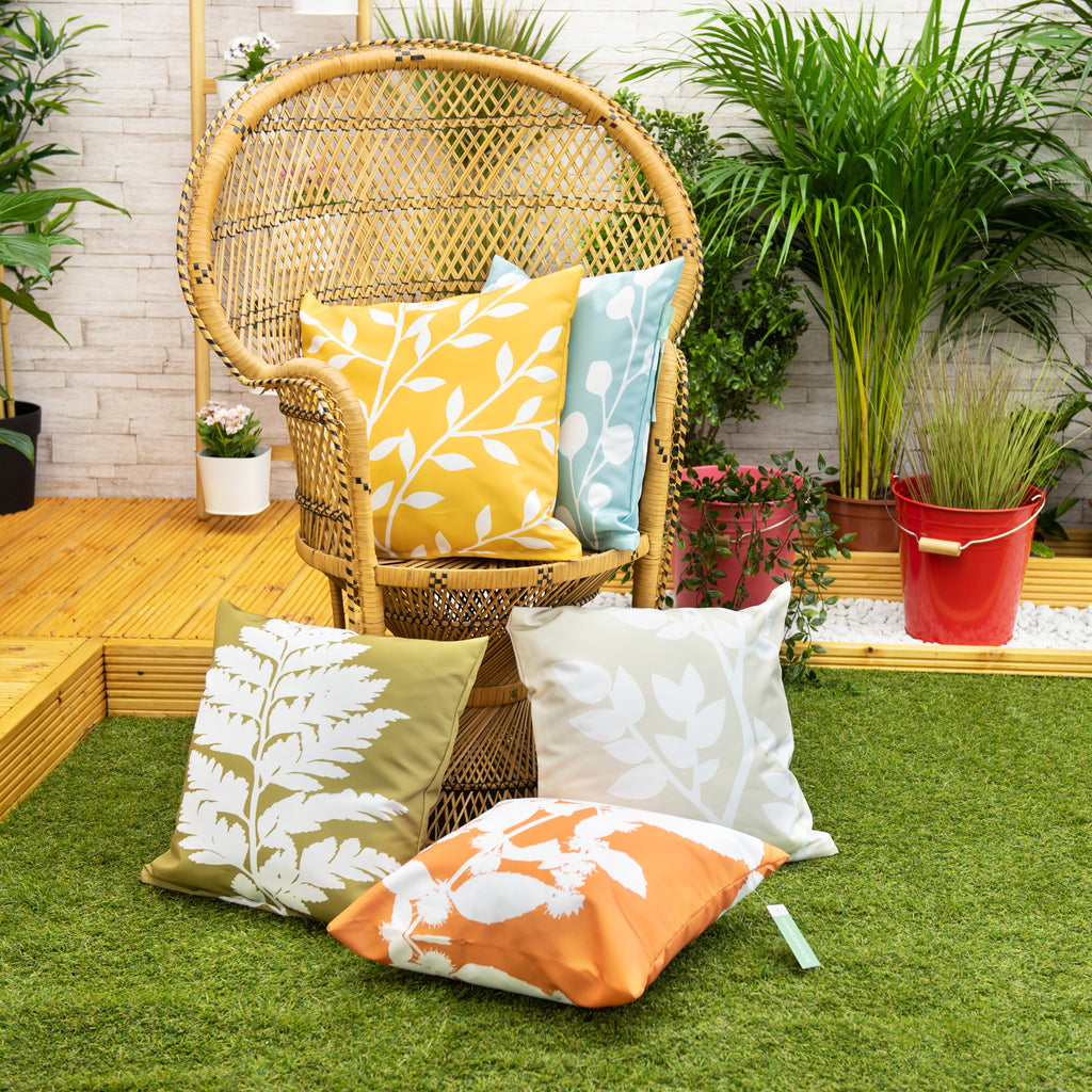 Outdoor Decorative Cushion Covers Garden Pillow Protector Water Resistant