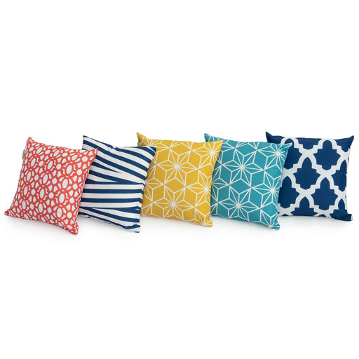 Tile cushion cover set of 5