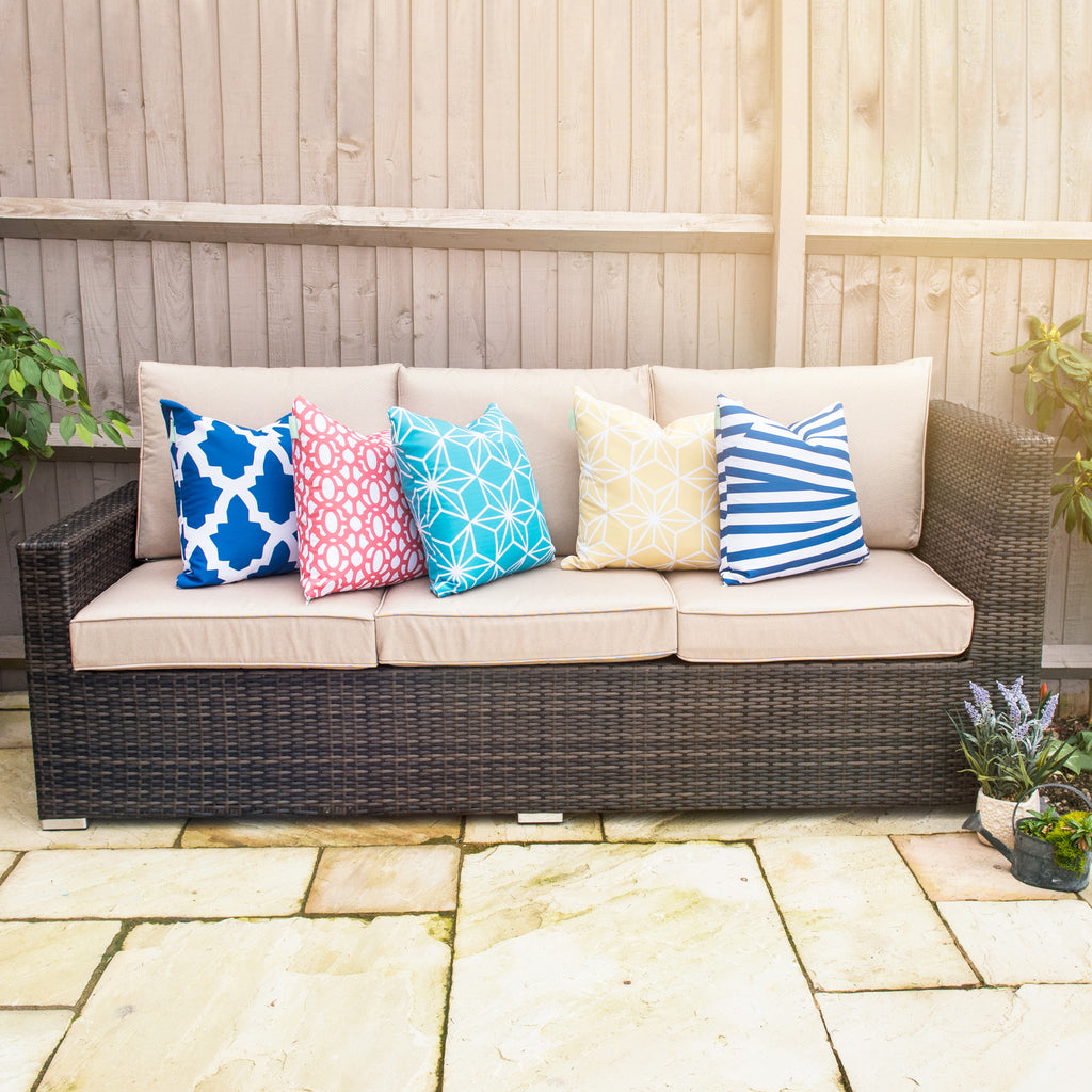 Water Resistant Garden Cushion Covers Outdoor Scatter Cushions Cover Printed Pillow Protector