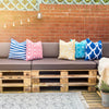 Water Resistant Garden Cushion Covers Outdoor Scatter Cushions Cover Printed Pillow Protector