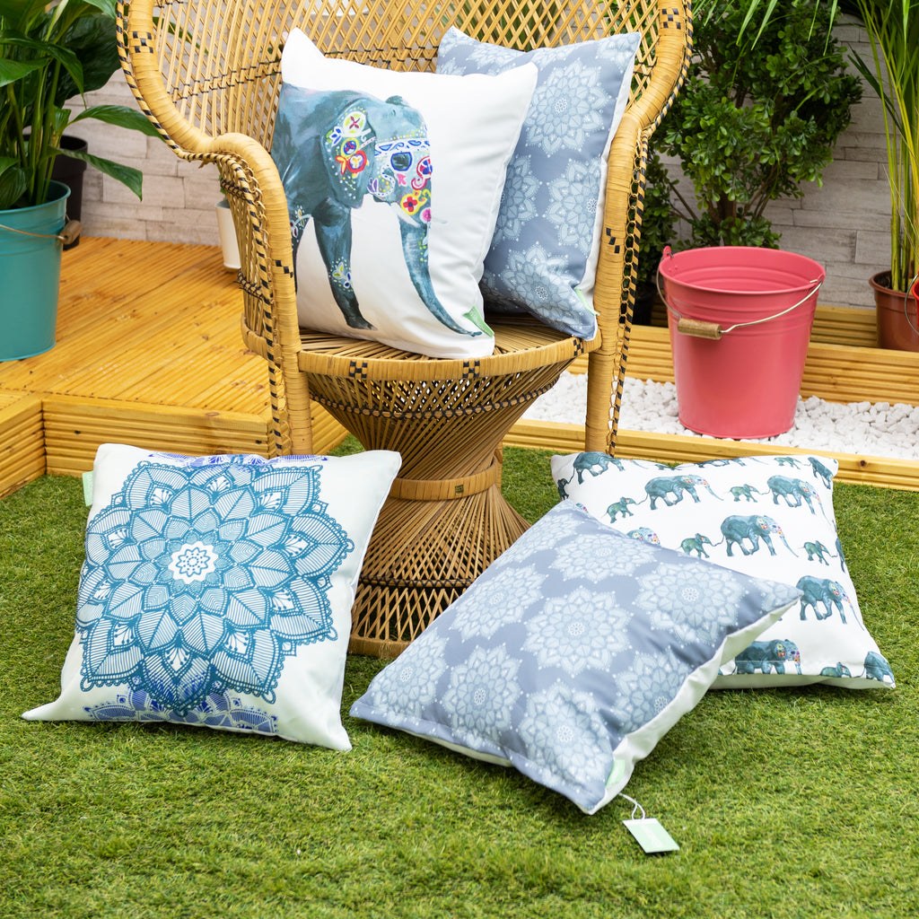 Water Resistant Decorative Scatter Cushion Covers Outdoor Printed Cushion Cover