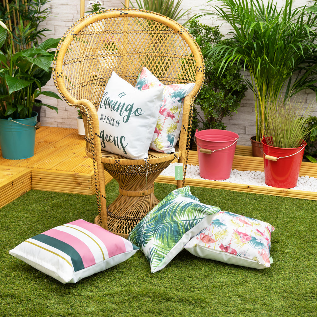Garden Decorative Cushion Covers Water Resistant Cushions Cover Printed Pillows