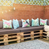 Outdoor Decorative Cushion Covers Water-Resistant Garden Cushion Cover