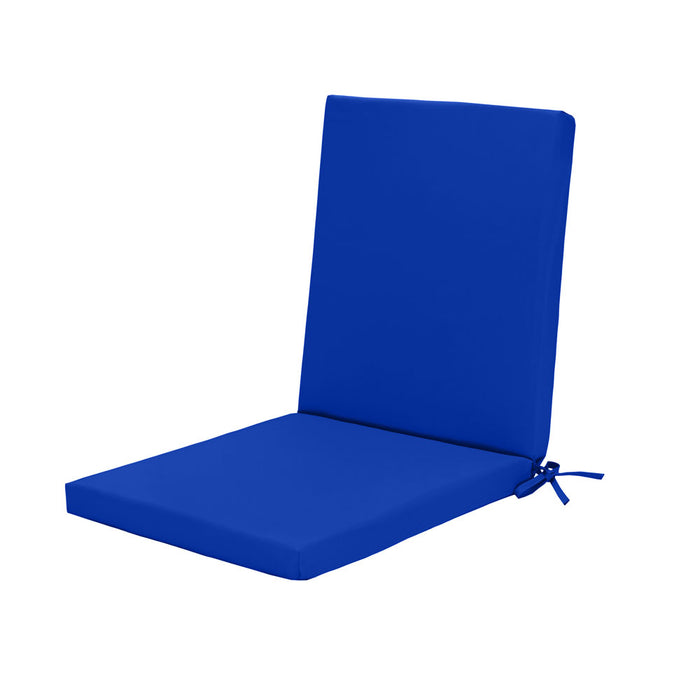 Outdoor Water-Resistant Highback Chair Seat Pads with Ties