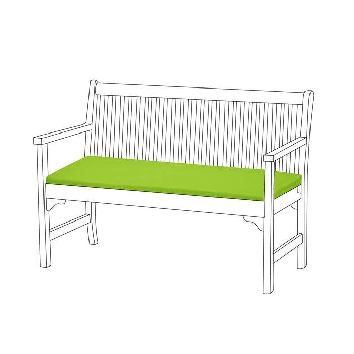 Water-Resistant Garden 2-Seater Bench Seat Pad