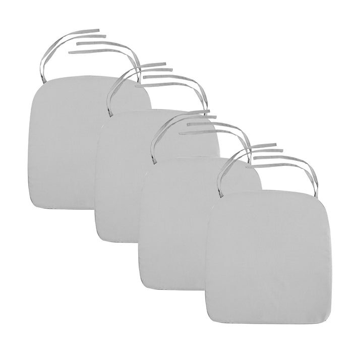 Water-Resistant Outdoor Chair Seat Pads with Ties