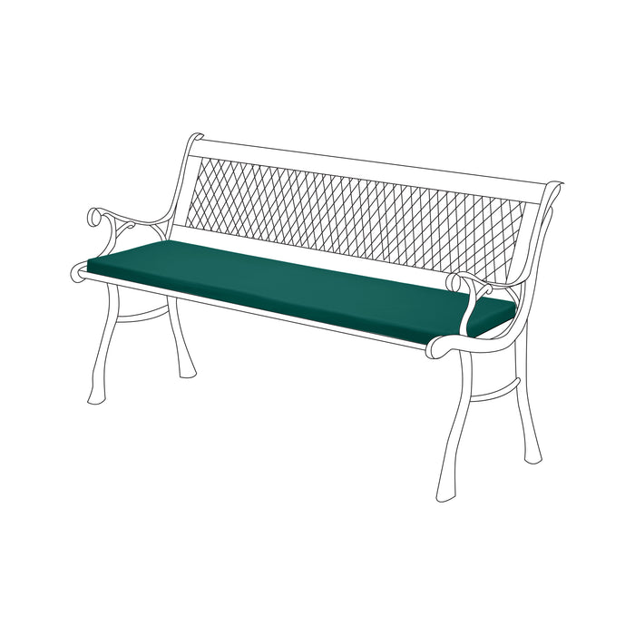 Outdoor Water-Resistant 2-Seater Bench Seat Pad