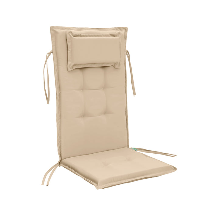 Water-Resistant Highback Chair Cushions With Headrest