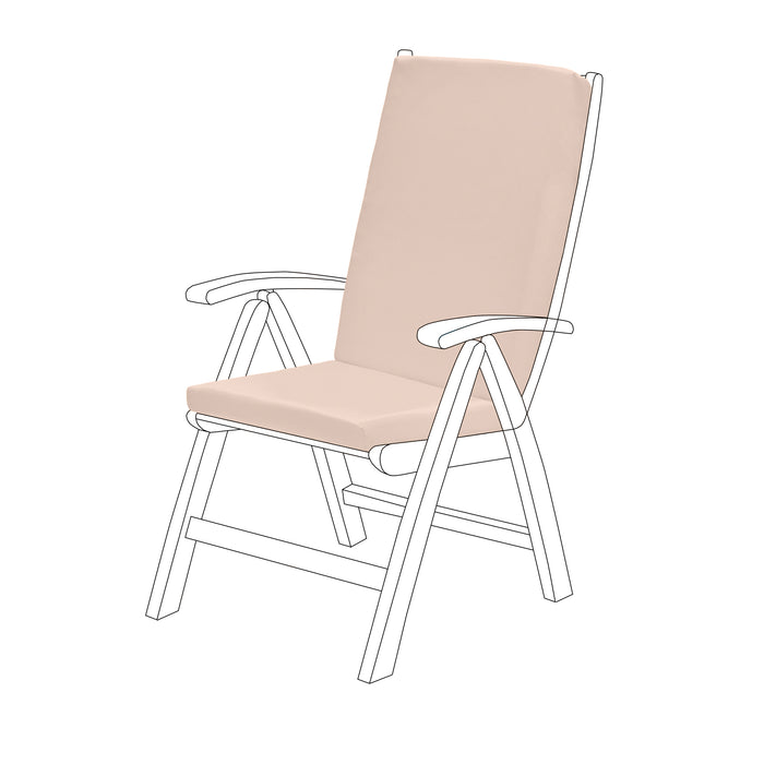 Highback Chair Cushions with Ties Add Comfort Style